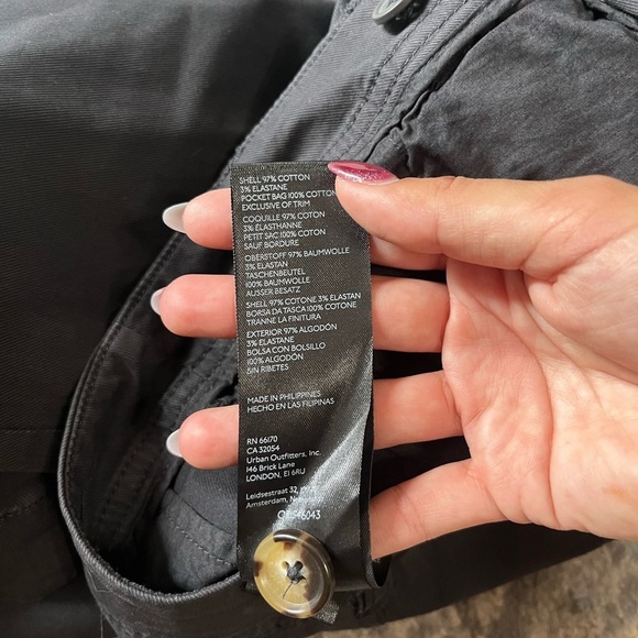 Anthropologie wide leg pants charcoal size 0 - Picture 6 of 6